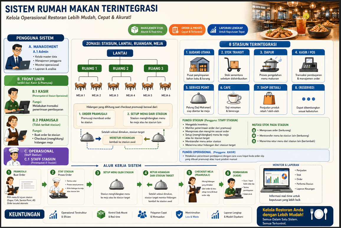 ERP Rumah Makan Web